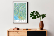Load image into Gallery viewer, Sea to Sky map framed