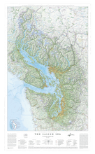 Load image into Gallery viewer, Poster Map: The Essential Geography of the Salish Sea