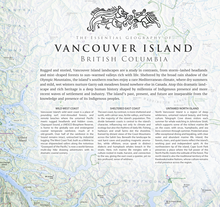 Load image into Gallery viewer, The Essential Geography of Vancouver Island cartouche