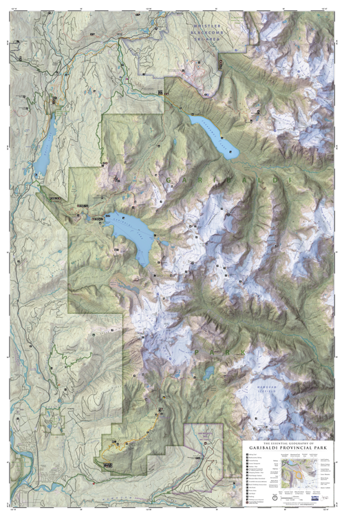 Premium Map: The Essential Geography of Garibaldi Park