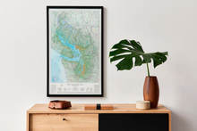 Load image into Gallery viewer, Salish Sea map framed
