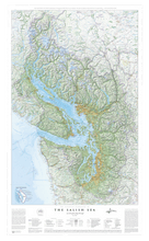 Load image into Gallery viewer, Poster Map: The Essential Geography of the Salish Sea

