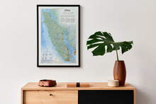 Load image into Gallery viewer, Vancouver Island map framed on wall
