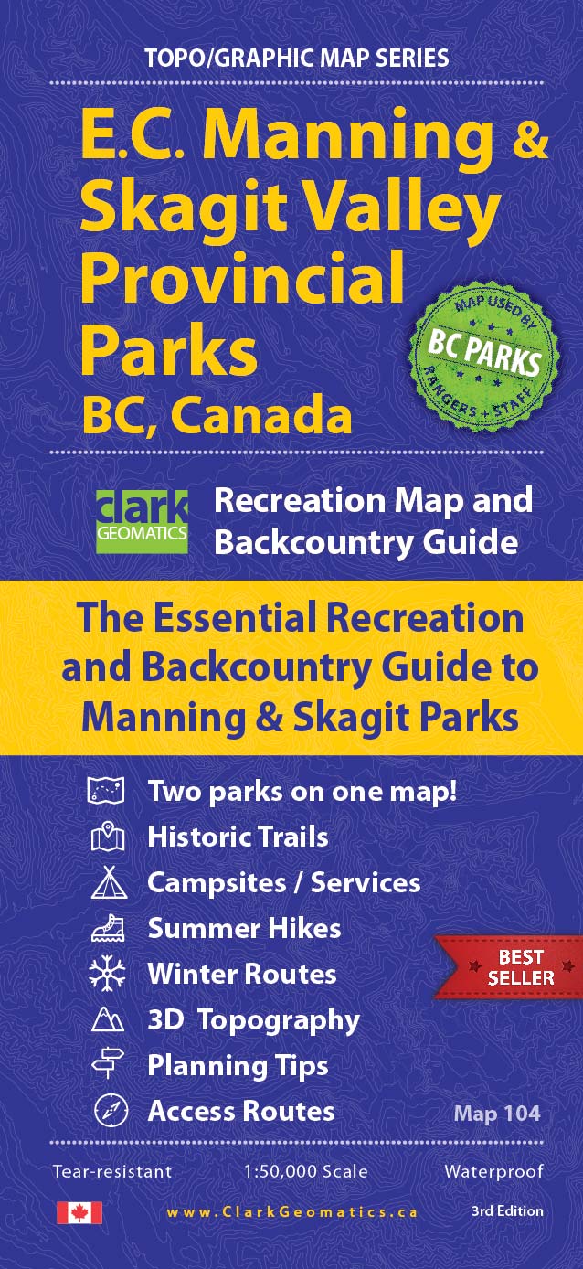 Manning and Skagit Valley Parks, BC, Canada - Map 104 – CGC Maps