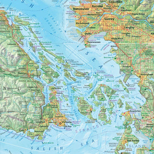 Selishte Map Salish Sea Map - The Essential Geography of the Salish Sea - Poster Map ...
