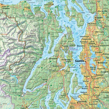 Load image into Gallery viewer, Salish Sea Map - Detail of Puget Sound area, including Seattle and Tacoma. 
